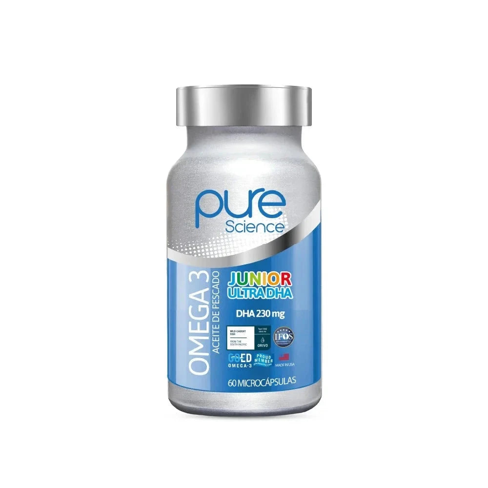 Pure Science "JUNIOR" ULTRA DHA x 60 cápsulas Farmex-Pluxee-Persistente